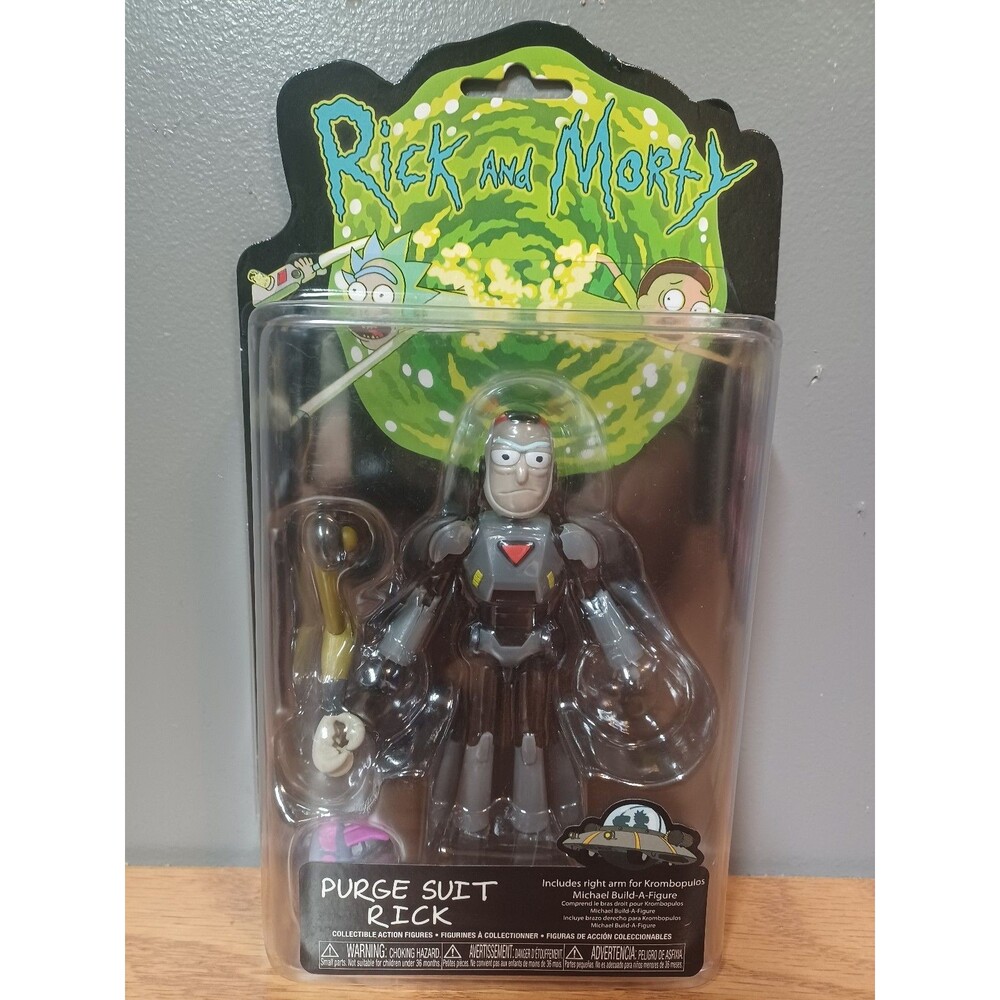Rick and Morty Purge Suit Rick Action Figure Adult Swim Cartoon Network NIP
